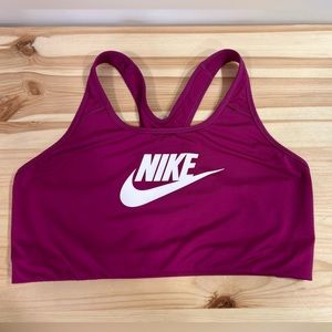 Nike Dri-Fit Racerback Sports Bra Magenta Women’s Size XL